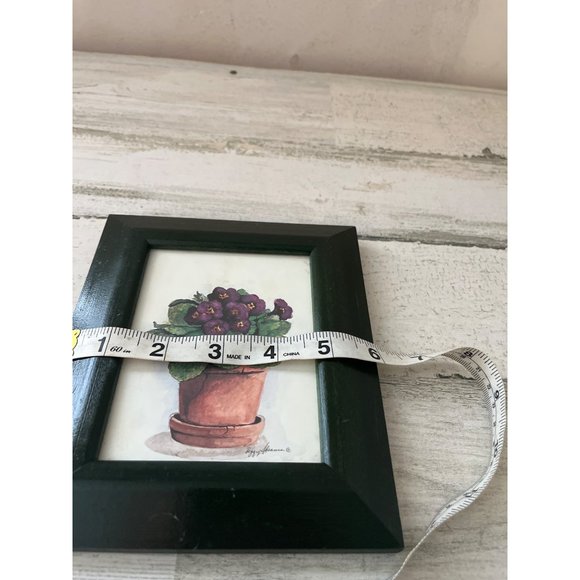 Set of two framed African violet pictures - Picture 6 of 6